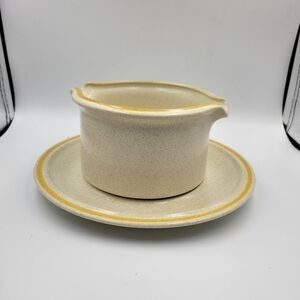 VTG Hearthside Garden Festival Gravy Boat & Underplate